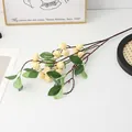 Artificial fruit branch multi-head foam pomegranate home decor tabletop floral arrangement - White 15-Head Small Pumpkin