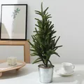 Mini sapin de noël artificiel en pot avec aiguilles de pin pour décoration de table - Sapin en caoutchouc souple