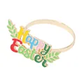 Servilletero de Pascua Metal Esmaltado Feliz Pascua Decoración de Mesa Fiesta Accesorio - Z1363-7