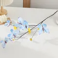 Künstlicher Schmetterlings-Zweig Blumenstrauß für Heimdekoration, Fotografie-Requisiten und Wohnzimmer. - Verwelkter Zweig Schmetterling - Hellblau