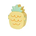Cute pineapple shape lunch box portable bento food container for school office students. - Pineapple / Utensils Included
