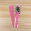 Mermaid Single Rose Packaging Bag Valentine Day Gift Flower Wrapping DIY Bouquet Bag - Mermaid Style / 50 Pieces/Pack / Barbie Pink
