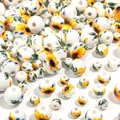 Perline di ceramica DIY girasole floreale perline sfuse per braccialetto creazione di gioielli - Girasole
