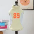 Koele huisdier sportvest voor kleine honden en katten, ademende zomer huisdierenkleding met nummer 89. - XS / Groen