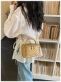 Gold studded vanity crossbody bag with top handle and chain strap for women spring trend. - Gold