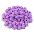 Perles acryliques étoiles violettes pour bracelets et chaînes de téléphone faits main - Pentagramme / 50 Pièces / Violet