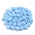 Perline in acrilico azzuro a forma di stella per gioielli fai da te, bracciali e catene. - Pentagramma / 50 Pezzi / Blu