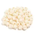 Perline sciolte in acrilico madreperlace stella grande foro ciondoli per braccialetto artigianale - Pentagramma / 50 Pezzi / Bianco latte