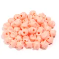 Perline sfuse in acrilico a stella rosa per creazione di gioielli bracciali fai da te. - Pentagramma / 50 Pezzi / Arancione