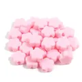 Perline sciolte di acrilico rosa a forma di fiore per gioielli fai da te e catene per cellulari. - Fiore / Set da 30 / Rosa