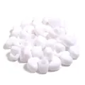 Perles en acrylique cœur blanc pour fabrication de bijoux faits main bracelets breloques - Cœur / 50 Pièces / Blanc