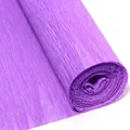 Detalle de papel crepé morado, rollo de papel artesanal texturizado para flores y regalos. - Ancho 50cm Largo 2.5m / Violeta