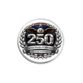 Gedenkmuenze zum 250. Jahrestag der USA, metallische Sammlermedaille und patriotische Dekoration. - 250 Zahl Und Lorbeerzweig (YP0803)