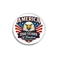 USA 250. Jahrestag Gedenkmünze Unabhängigkeitstag Sammlung Abzeichen Brosche Ornament. - Flügel der Freiheit Adler (YP0815)