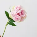 Light pink purple artificial peony flower, total length approx 40cm, perfect home decor. - Light Pink Purple