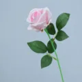 Finta rosa di velluto singolo fiore rosa decorazione casa foto accessorio circa 50cm - Rosa