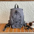 Κορεάτικο μονόχρωμο σακίδιο techwear, ελαφρύ και άνετο για εξόδους και καθημερινή χρήση. - Μπλε