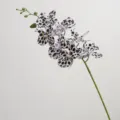 Ramo di orchidea artificiale stampa leopardata 102cm finta falenopsis per arredamento casa - Stampa leopardata nera a 7 teste