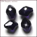 Cuentas bicónicas de cristal violeta terciopelo para joyería DIY, abalorios facetados. - 27 Violeta oscuro