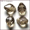 5A abalorios de cristal bicónicos largos fabricación de joyas color champán - 29 Champaña plateado