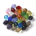 Cuentas de cristal K9 bicónicas facetadas de colores para hacer joyas y manualidades. - Multicolor