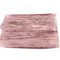 Shimmering metallic pink laser PVC tinsel fringe garland for festive party decorations - 43cm / Rose Gold