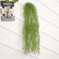 Plante de mousse artificielle suspendue fausse vigne verte décoration murale pour salon - Vert