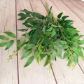 Artificial willow leaves vine branch for wedding party home decor fake green plants. - Artificial Weeping Willow Branch No. 1 Green