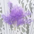 Purple artificial mist pine plant detail shot, perfect for wedding and home decoration. - Light Purple