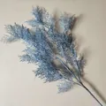 Blue Artificial Frosty Cedar Pine Branch Simulation Plant for Wedding Home Background Decor - Fog Blue
