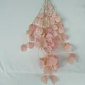 Artificial pink lantern flower branch for wedding and home decoration, realistic fake floral decor. - Light Pink