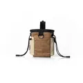 Portable dog treat training pouch with multiple pockets and drawstring design for outdoor walk. - No Logo / Coffee