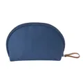 Bolsa de maquillaje semitablar azul, neceser de viaje impermeable con cremallera y asa. - Azul Marino
