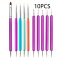 10pcs clay sculpting tools dotting pens nail art brushes set pottery relief painting - Clay Tools 10-Piece Set