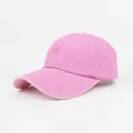 Vintage gewassen katoenen honkbalpet in zachtroze kleur met een verstelbare riem - Verstelbaar / Roze