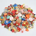Assorted colorful resin buttons bulk mix for DIY craft sewing clothing decoration projects - Mushroom Buttons Mix