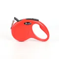 Retractable dog leash for small medium dogs, durable nylon tape with anti-slip handle red - 5M Cardboard Pack / 535 Red