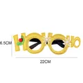 Christmas glitter glasses HO HO HO party festive holiday costume eyewear decoration - HOHO Style