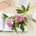 Fleur de pivoine artificielle tige unique rose violette fausse fleur déco 1pc - Violet