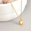 Elegante natürliche Süßwasserperle Halskette Damen Nische Design Gold Kette Schmuck. - Gold Süßwasserperle