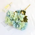Hortensia artificial flores de seda ramo floral falso para decoración del hogar y foto - Hortensia de caramelo - azul