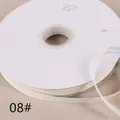 Variante bobina nastro grosgrain bianco da 1cm, ideale per fiocchi capelli e confezioni. - Bianco latte