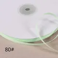 Light green grosgrain ribbon roll 1cm wide, ideal for hair bows, gift wrapping and crafts. - Light Green 80#