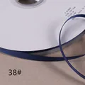 Nastro grosgrain blu scuro 1cm, bobina in tessuto ad alta densità per pacchi regalo - Blu scuro
