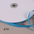 Bobina di nastro gros-grain blu da 1 cm per confezioni regalo, fiocchi e accessori. - Blu Pavone