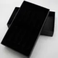 Zwarte fluwelen dasclip geschenkdoos, elegante verpakking voor zakelijke geschenken en sieraden. - Set van 10 geschenkdozen