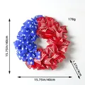 American Independence Day patriotic wreath fabric hanging home door decoration 40cm - 40cm Size