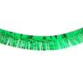 Green foil fringe curtain garland shiny metallic tinsel backdrop for party wedding decorations 3m - Green