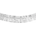 Tendina con frange metalliche argentata ghirlanda di tinsel per festa compleanno sfondo. - Argento