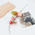 Branche de fruit artificielle décoration maison grenade faux fruit plante de simulation ornement de table - Pomme Rose à Trois Têtes